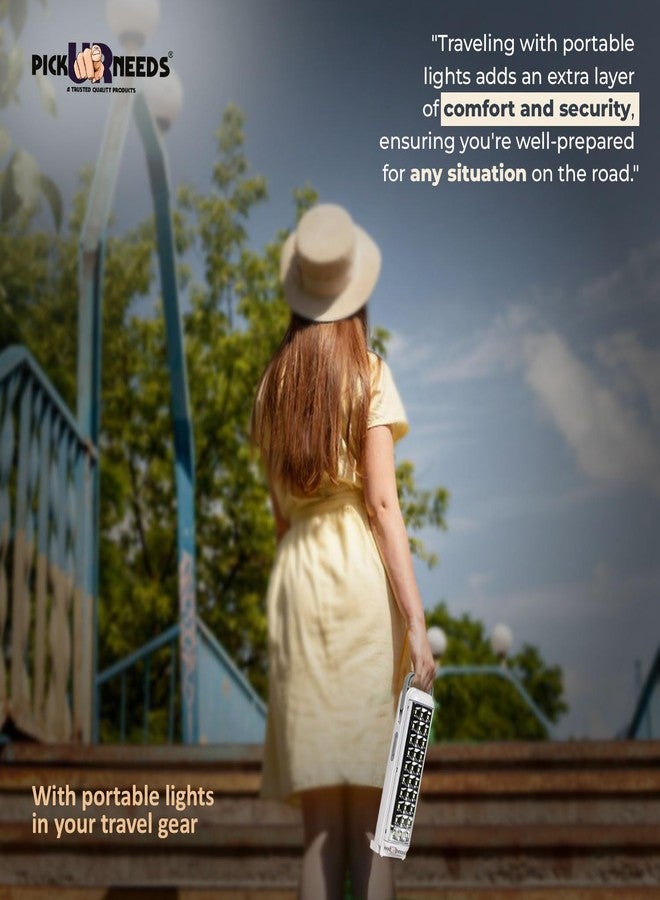 Pick Ur Needs Home Emergency Rechargeable 30 SMD LED Torch Light with Adjustable Brightness 15 hrs Lantern Emergency Light - Image 4